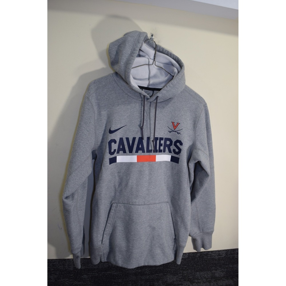 QUALITY Nike University of Virginia CAVALIERS Spellout HOODIE Sweatshirt MENS S